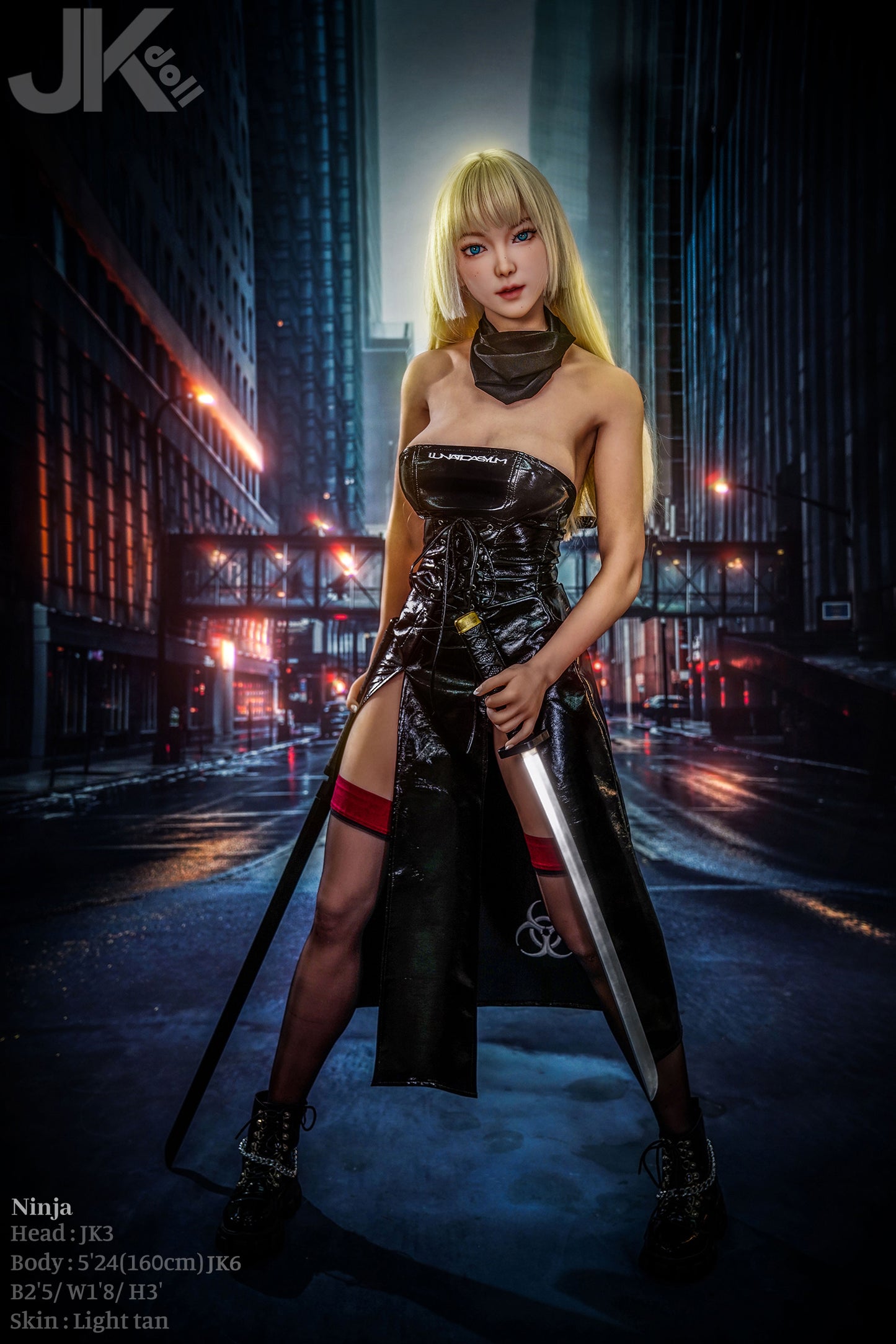 160cm/5ft2 D-Cup TPE Sex Doll—Ninja(JK DOLL)/2 weeks